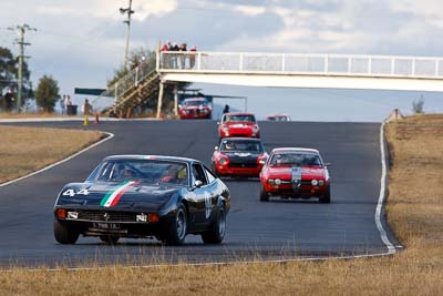 44;1971-Ferrari-365-GTC4;24-July-2010;Australia;Historic-Production-Sports-Cars;Morgan-Park-Raceway;QLD;Queensland;Trevor-Bassett;Warwick;auto;motorsport;racing;super-telephoto