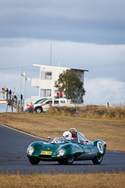 113;1960-Lolus-Sports;24-July-2010;Australia;Historic-Sports-Racing-Cars;Morgan-Park-Raceway;QLD;Queensland;Warwick;Warwick-McBean;auto;clouds;motorsport;racing;sky;super-telephoto