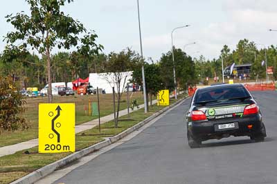 21;30-July-2010;ARC;Australia;Australian-Rally-Championship;Caloundra;Mark-Fawcett;QLD;Queensland;Simon-Ellis;Subaru-Impreza-WRX-STI;Sunshine-Coast;auto;motorsport;racing;shakedown;telephoto