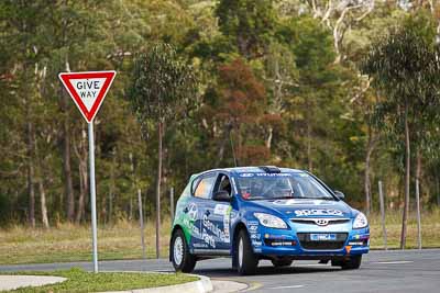 30;30-July-2010;ARC;Australia;Australian-Rally-Championship;Caloundra;Harvey-Smith;Hyundai-i30-CRDi;Mick-Gillett;QLD;Queensland;Sunshine-Coast;auto;motorsport;racing;shakedown;telephoto