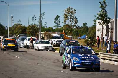 30;30-July-2010;ARC;Australia;Australian-Rally-Championship;Caloundra;Harvey-Smith;Hyundai-i30-CRDi;Mick-Gillett;QLD;Queensland;Sunshine-Coast;auto;motorsport;racing;shakedown;telephoto