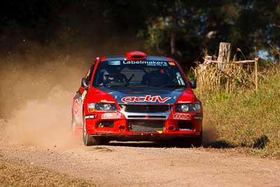 16;31-July-2010;ARC;Activ-Rallysport;Australia;Australian-Rally-Championship;Evo-9;Imbil;Justin-Dowel;Matt-Lee;Mitsubishi-Lancer;Mitsubishi-Lancer-Evolution-IX;QLD;Queensland;Sunshine-Coast;auto;motorsport;racing;super-telephoto