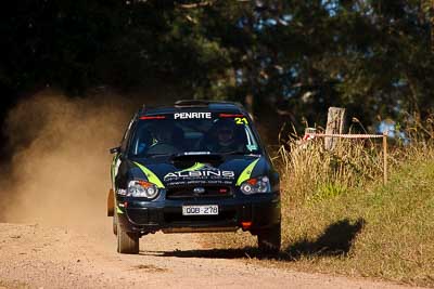 21;31-July-2010;ARC;Australia;Australian-Rally-Championship;Imbil;Mark-Fawcett;QLD;Queensland;Simon-Ellis;Subaru-Impreza-WRX-STI;Sunshine-Coast;auto;motorsport;racing;super-telephoto