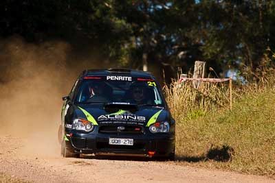 21;31-July-2010;ARC;Australia;Australian-Rally-Championship;Imbil;Mark-Fawcett;QLD;Queensland;Simon-Ellis;Subaru-Impreza-WRX-STI;Sunshine-Coast;auto;motorsport;racing;super-telephoto