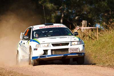 23;31-July-2010;ARC;Australia;Australian-Rally-Championship;Bruce-Fullerton;Evo-6;Hugh-Reardon‒Smith;Imbil;Mitsubishi-Lancer;Mitsubishi-Lancer-Evolution-VI;QLD;Queensland;Sunshine-Coast;auto;motorsport;racing;super-telephoto