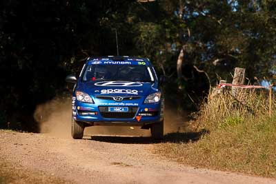 30;31-July-2010;ARC;Australia;Australian-Rally-Championship;Harvey-Smith;Hyundai-i30-CRDi;Imbil;Mick-Gillett;QLD;Queensland;Sunshine-Coast;auto;motorsport;racing;super-telephoto