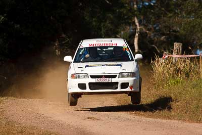 35;31-July-2010;Australia;Imbil;Joanne-ODell;Mitsubishi-Lancer-Evolution-I;QLD;QRC;Queensland;Queensland-Rally-Championship;Robert-Bishop;Sunshine-Coast;auto;motorsport;racing;super-telephoto