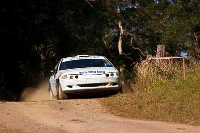 39;31-July-2010;Australia;Ford-Falcon-XR8;Ian-Menzies;Imbil;QLD;QRC;Queensland;Queensland-Rally-Championship;Robert-McGowan;Sunshine-Coast;auto;motorsport;racing;super-telephoto