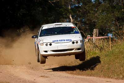 39;31-July-2010;Australia;Ford-Falcon-XR8;Ian-Menzies;Imbil;QLD;QRC;Queensland;Queensland-Rally-Championship;Robert-McGowan;Sunshine-Coast;auto;motorsport;racing;super-telephoto