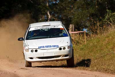 39;31-July-2010;Australia;Ford-Falcon-XR8;Ian-Menzies;Imbil;QLD;QRC;Queensland;Queensland-Rally-Championship;Robert-McGowan;Sunshine-Coast;auto;motorsport;racing;super-telephoto