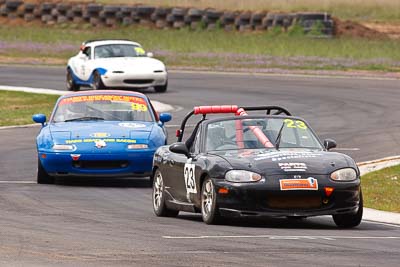 23;25-September-2010;Australia;Ben-Cook;Mazda-MX‒5;Mazda-MX5;Mazda-Miata;Mike-Calcutt;Morgan-Park-Raceway;QLD;Queensland;Warwick;auto;motorsport;racing;super-telephoto