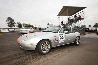 88;26-September-2010;Australia;Mazda-MX‒5;Mazda-MX5;Mazda-Miata;Michael-Sukahar;Morgan-Park-Raceway;QLD;Queensland;Warwick;auto;motorsport;racing;wide-angle