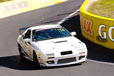 174;23-April-2011;Australia;Bathurst;Bathurst-Motor-Festival;Brad-Shiels;Mazda-RX‒7;Mazda-RX7;Mt-Panorama;NSW;New-South-Wales;Production-Sports-Cars;Steven-Shiels;auto;motorsport;racing