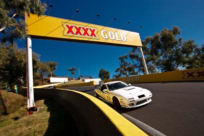 174;23-April-2011;Australia;Bathurst;Bathurst-Motor-Festival;Brad-Shiels;Mazda-RX‒7;Mazda-RX7;Mt-Panorama;NSW;New-South-Wales;Production-Sports-Cars;Steven-Shiels;auto;motorsport;racing;sky;wide-angle