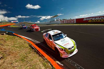 5;23-April-2011;5;Aussie-Racing-Cars;Australia;Bathurst;Bathurst-Motor-Festival;Michael-Hovey;Mt-Panorama;NSW;New-South-Wales;auto;clouds;motorsport;racing;sky;wide-angle