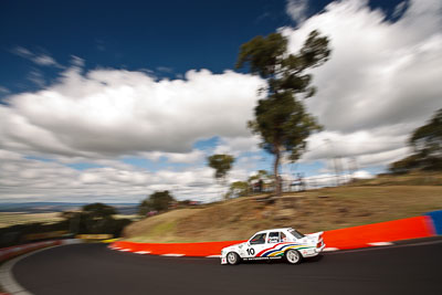 10;10;23-April-2011;Australia;Bathurst;Bathurst-Motor-Festival;Bruce-Panting;Commodore-Cup;Geoff-Cowie;Holden-Commodore-VH;Mt-Panorama;NSW;New-South-Wales;auto;clouds;motorsport;racing;sky;wide-angle
