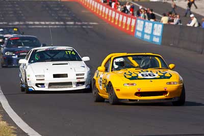 174;66;24-April-2011;Australia;Bathurst;Bathurst-Motor-Festival;Brad-Shiels;Cameron-Hein;Mazda-MX‒5;Mazda-MX5;Mazda-Miata;Mazda-RX‒7;Mazda-RX7;Mt-Panorama;NSW;New-South-Wales;Paul-Chapman;Production-Sports-Cars;Steven-Shiels;auto;motorsport;racing;super-telephoto