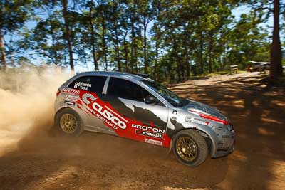 16;11-May-2011;16;APRC;Akira-Bamba;Asia-Pacific-Rally-Championship;Australia;IROQ;Imbil;International-Rally-Of-Queensland;Proton-Cusco-Rally-Team;Proton-Satria-Neo;QLD;Queensland;Sunshine-Coast;Takahiro-Yasui;auto;motorsport;racing;testing;wide-angle