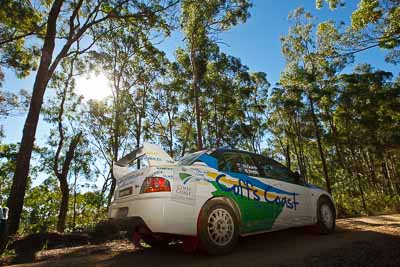 7;11-May-2011;7;APRC;Asia-Pacific-Rally-Championship;Australia;David-Green;IROQ;Imbil;International-Rally-Of-Queensland;Mitsubishi-Lancer-Evolution-IX;Nathan-Quinn;QLD;Queensland;Sunshine-Coast;auto;motorsport;racing;testing;wide-angle