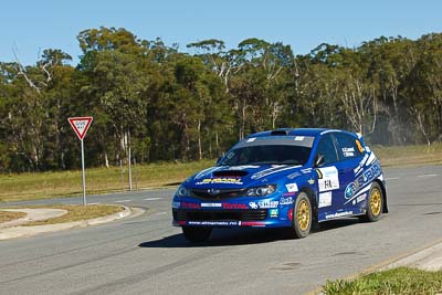 8;13-May-2011;8;APRC;Asia-Pacific-Rally-Championship;Australia;Caloundra;IROQ;International-Rally-Of-Queensland;Jean‒Louis-Leyraud;Malcom-Peden;QLD;Queensland;Subaru-Impreza-WRX-STI;Sunshine-Coast;auto;motorsport;racing;shakedown;telephoto