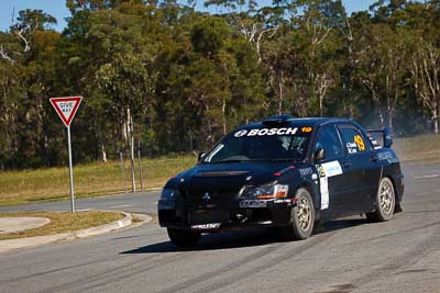 19;13-May-2011;19;ARC;Activ-RallySport;Australia;Australian-Rally-Championship;Caloundra;IROQ;International-Rally-Of-Queensland;Justin-Dowel;Matt-Lee;Mitsubishi-Lancer-Evolution-IX;QLD;Queensland;Sunshine-Coast;auto;motorsport;racing;shakedown;telephoto