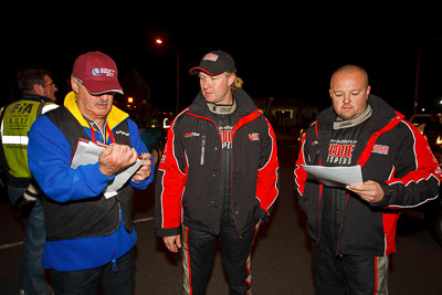 13-May-2011;ARC;Australia;Australian-Rally-Championship;Caloundra;IROQ;International-Rally-Of-Queensland;Lee-Tierney;Mark-Pedder;QLD;Queensland;Sunshine-Coast;auto;motorsport;night;official;portrait;racing;wide-angle