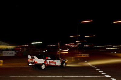 21;13-May-2011;21;ARC;Australia;Australian-Rally-Championship;Caloundra;IROQ;International-Rally-Of-Queensland;Lee-Tierney;Mark-Pedder;Mitsubishi-Lancer-Evolution-IX;QLD;Queensland;Sunshine-Coast;auto;motorsport;night;racing;wide-angle