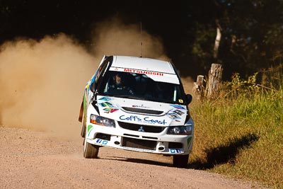 7;14-May-2011;7;APRC;Asia-Pacific-Rally-Championship;Australia;David-Green;IROQ;Imbil;International-Rally-Of-Queensland;Mitsubishi-Lancer-Evolution-IX;Nathan-Quinn;QLD;Queensland;Sunshine-Coast;auto;motorsport;racing;super-telephoto