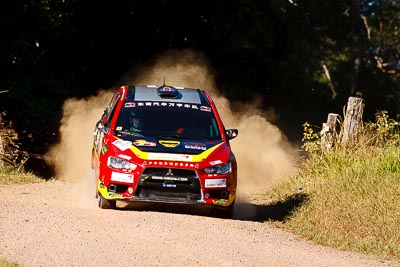 13;13;14-May-2011;APRC;Asia-Pacific-Rally-Championship;Australia;Hao-Yuan;Hongyu-Pan;IROQ;Imbil;International-Rally-Of-Queensland;Mitsubishi-Lancer-Evolution-X;QLD;Queensland;Soueast-Motor-Kumho-Team;Sunshine-Coast;auto;motorsport;racing;super-telephoto