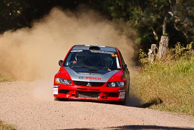 24;14-May-2011;24;ARC;Australia;Australian-Rally-Championship;Helen-Cheers;IROQ;Imbil;International-Rally-Of-Queensland;Michael-Boaden;Mitsubishi-Lancer-Evolution-IX;QLD;Queensland;Sunshine-Coast;auto;motorsport;racing;super-telephoto