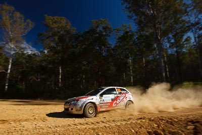 16;14-May-2011;16;APRC;Akira-Bamba;Asia-Pacific-Rally-Championship;Australia;IROQ;Imbil;International-Rally-Of-Queensland;Proton-Cusco-Rally-Team;Proton-Satria-Neo;QLD;Queensland;Sunshine-Coast;Takahiro-Yasui;auto;motorsport;racing;special-stage;wide-angle