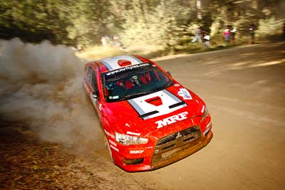 3;14-May-2011;3;APRC;Asia-Pacific-Rally-Championship;Australia;Gaurav-Gill;Glen-Macneall;IROQ;Imbil;International-Rally-Of-Queensland;Mitsubishi-Lancer-Evolution-X;QLD;Queensland;Sunshine-Coast;Team-MRF;auto;motorsport;racing;special-stage;wide-angle