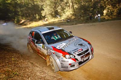 15;14-May-2011;APRC;Asia-Pacific-Rally-Championship;Australia;IROQ;Imbil;International-Rally-Of-Queensland;Karamjit-Singh;Proton-Cusco-Rally-Team;Proton-Satria-Neo;QLD;Queensland;Sunshine-Coast;Vivek-Ponnusamy;auto;motorsport;racing;special-stage;wide-angle