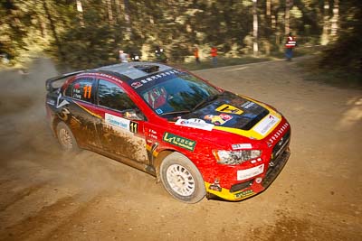 11;11;14-May-2011;APRC;Asia-Pacific-Rally-Championship;Australia;Fan-Fan;IROQ;Imbil;International-Rally-Of-Queensland;Junwei-Fang;QLD;Queensland;Soueast-Motor-Kumho-Team;Sunshine-Coast;auto;motorsport;racing;special-stage;wide-angle