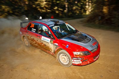 24;14-May-2011;24;ARC;Australia;Australian-Rally-Championship;Helen-Cheers;IROQ;Imbil;International-Rally-Of-Queensland;Michael-Boaden;Mitsubishi-Lancer-Evolution-IX;QLD;Queensland;Sunshine-Coast;auto;motorsport;racing;special-stage;wide-angle