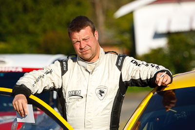 15-May-2011;APRC;Asia-Pacific-Rally-Championship;Australia;IROQ;Imbil;International-Rally-Of-Queensland;QLD;Queensland;Stephane-Prevot;Sunshine-Coast;auto;motorsport;portrait;racing;service-park;telephoto