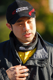 15-May-2011;APRC;Asia-Pacific-Rally-Championship;Australia;IROQ;Imbil;International-Rally-Of-Queensland;QLD;Queensland;Sunshine-Coast;Takahiro-Yasui;auto;motorsport;portrait;racing;service-park;telephoto