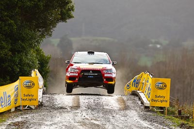 6;16-July-2011;6;APRC;Asia-Pacific-Rally-Championship;International-Rally-Of-Whangarei;Mitsubishi-Lancer-Evolution-X;NZ;New-Zealand;Northland;Rally;Richard-Mason;Sara-Mason;Soueast-Motor-Kumho-Team;Whangarei;auto;garage;motorsport;racing;special-stage;super-telephoto