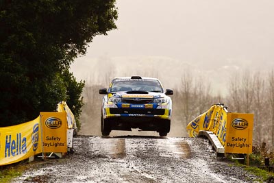 7;16-July-2011;7;APRC;Asia-Pacific-Rally-Championship;Ben-Atkinson;Emma-Gilmour;International-Rally-Of-Whangarei;NZ;New-Zealand;Northland;Rally;Subaru-Impreza-WRX-STI;Whangarei;auto;garage;motorsport;racing;special-stage;super-telephoto