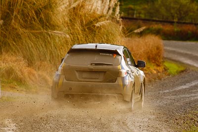 7;16-July-2011;7;APRC;Asia-Pacific-Rally-Championship;Ben-Atkinson;Emma-Gilmour;International-Rally-Of-Whangarei;NZ;New-Zealand;Northland;Rally;Subaru-Impreza-WRX-STI;Whangarei;auto;garage;motorsport;racing;special-stage;super-telephoto