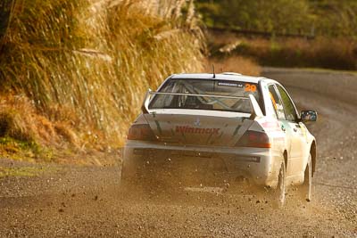 29;16-July-2011;29;APRC;Asia-Pacific-Rally-Championship;Cherish-Rally-Team;International-Rally-Of-Whangarei;Mitsubishi-Lancer-Evolution-IX;NZ;New-Zealand;Northland;Rally;Seiichiro-Taguchi;Shigeru-Ikeda;Whangarei;auto;garage;motorsport;racing;special-stage;super-telephoto