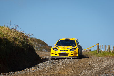 4;16-July-2011;4;APRC;Alister-McRae;Asia-Pacific-Rally-Championship;Bill-Hayes;International-Rally-Of-Whangarei;NZ;New-Zealand;Northland;Proton-Motorsports;Proton-Satria-Neo-S2000;Rally;Whangarei;auto;garage;motorsport;racing;special-stage;telephoto