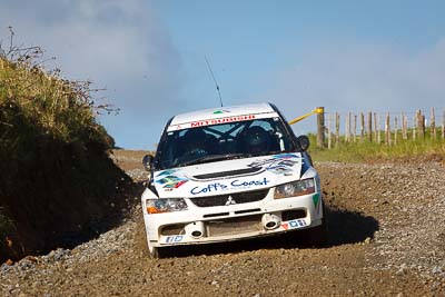 8;16-July-2011;8;APRC;Asia-Pacific-Rally-Championship;David-Green;International-Rally-Of-Whangarei;Mitsubishi-Lancer-Evolution-IX;NZ;Nathan-Quinn;New-Zealand;Northland;Rally;Whangarei;auto;garage;motorsport;racing;special-stage;telephoto