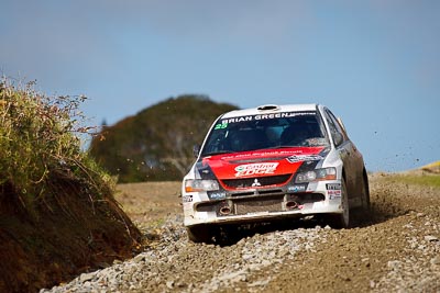 25;16-July-2011;25;APRC;Asia-Pacific-Rally-Championship;Chris-West;Erin-Kyle;International-Rally-Of-Whangarei;Mitsubishi-Lancer-Evolution-IX;NZ;New-Zealand;Northland;Rally;Whangarei;auto;garage;motorsport;racing;special-stage;super-telephoto