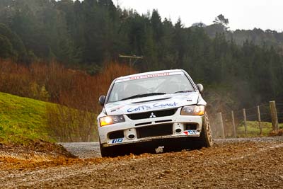 8;16-July-2011;8;APRC;Asia-Pacific-Rally-Championship;David-Green;International-Rally-Of-Whangarei;Mitsubishi-Lancer-Evolution-IX;NZ;Nathan-Quinn;New-Zealand;Northland;Rally;Whangarei;auto;garage;motorsport;racing;special-stage;telephoto