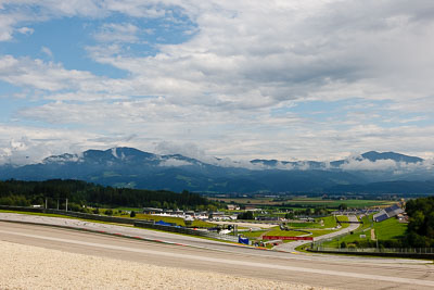 13-August-2011;ADAC-Masters;Austria;Red-Bull-Ring;Spielberg;Styria;atmosphere;auto;circuit;clouds;corner;landscape;motorsport;racing;runoff;scenery;sky;track;wide-angle;Österreich