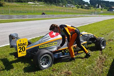 20;14-August-2011;20;ADAC-Masters;Austria;Jeffrey-Schmidt;Red-Bull-Ring;Spielberg;Styria;accident;auto;circuit;crash;damage;motorsport;racing;track;wide-angle;Österreich