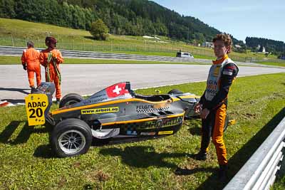 20;14-August-2011;20;ADAC-Masters;Austria;Jeffrey-Schmidt;Red-Bull-Ring;Spielberg;Styria;accident;auto;circuit;crash;damage;motorsport;portrait;racing;track;wide-angle;Österreich