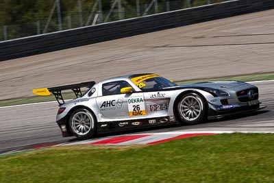 26;14-August-2011;26;ADAC-GT-Masters;ADAC-Masters;Austria;Bleekemolen-RacePlanet-Racing;Grand-Tourer;Mercedes‒Benz-SLS-AMG-GT3;Michael-Bleekemolen;Red-Bull-Ring;Ronald-van-de-Laar;Spielberg;Styria;auto;circuit;motorsport;racing;telephoto;track;Österreich