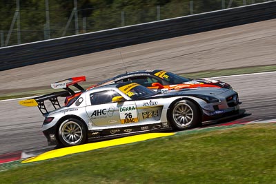 26;14-August-2011;26;ADAC-GT-Masters;ADAC-Masters;Austria;Bleekemolen-RacePlanet-Racing;Grand-Tourer;Mercedes‒Benz-SLS-AMG-GT3;Michael-Bleekemolen;Red-Bull-Ring;Ronald-van-de-Laar;Spielberg;Styria;auto;circuit;motorsport;racing;telephoto;track;Österreich